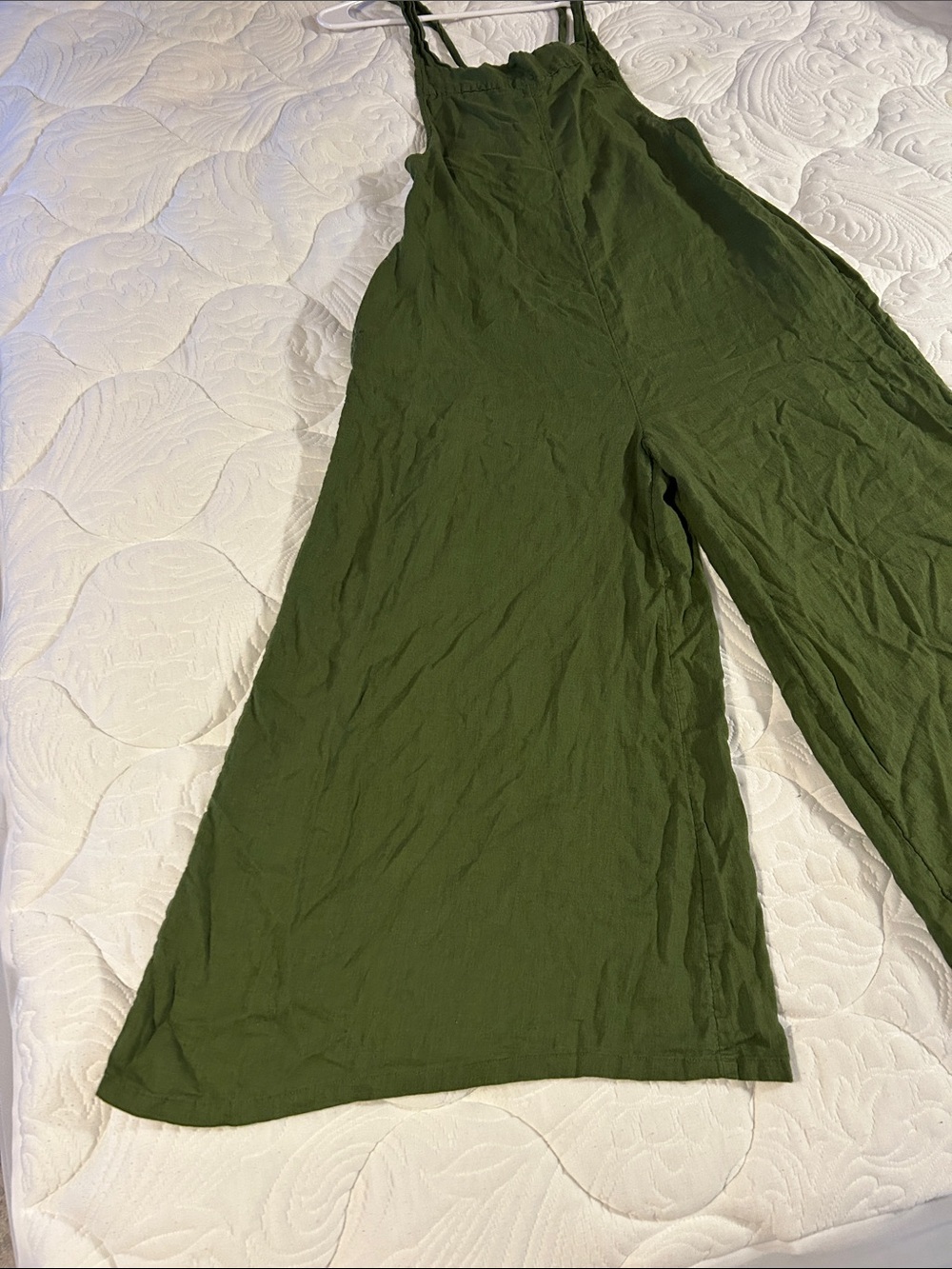 Haute Hippie Olive Wide-Leg Jumpsuit with Adjustable Straps Size Medium - Picture 2 of 10